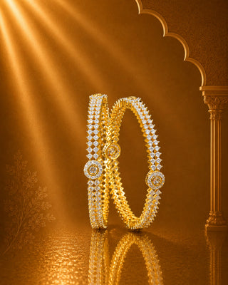 Zevarly Sanidhya AD Bangles