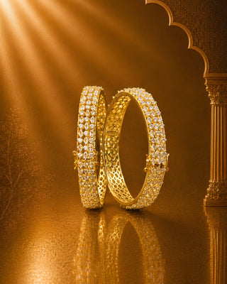 Zevarly Pritha Openable Ad Bangles
