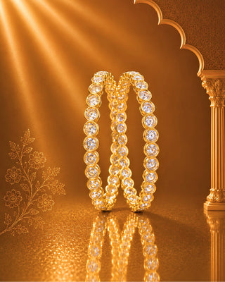 Zevarly Kanak AD Bangles Set