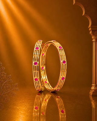 Zevarly Vartika AD Bangles