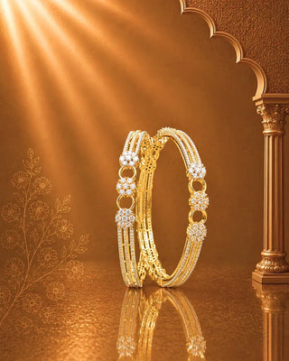 Partywear Majestic Designer AD Bangles - Jane