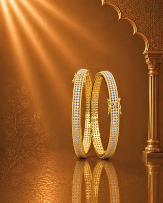 Openable Cuff Ad Bangles - Naivedhi