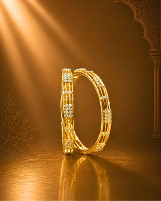 Zevarly Indrani American Diamond Bangles