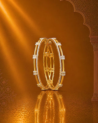 Zevarly Arushi Boutique Trendy AD Bangles