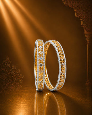Zevarly Aarashi Cubic Zirconia Bangles
