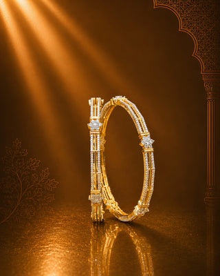 Zevarly Apsara Fine Micro Cut Bangles