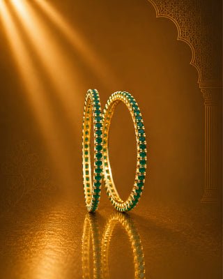 Zevarly Arpita 4mm Colorful AD Single line Bangles