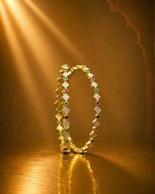 Zevarly Bianca Latest AD Bangles