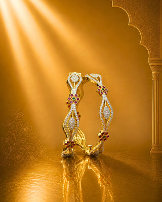 Zevarly Reha Sparkling Stone Bangles