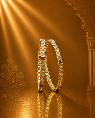 Zevarly Tanaya Look Ad Bangles