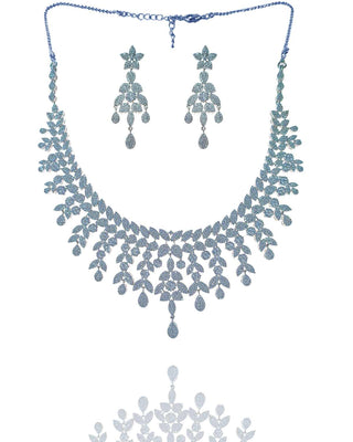 MUKTAJA AD FLORAL NECKLACE SET - Zevarly