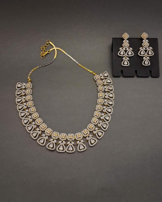 Zevarly Neelam Temple Jewellery Necklace