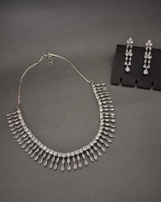 Zevarly Latika AD Necklace Set