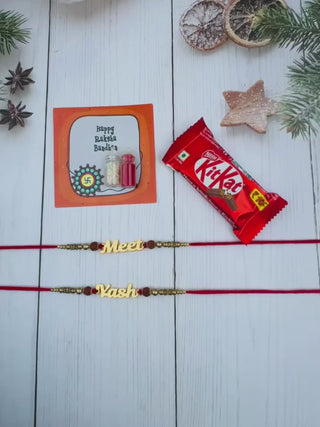 Personalized Rakhi with Custom Name - Zevarly Video